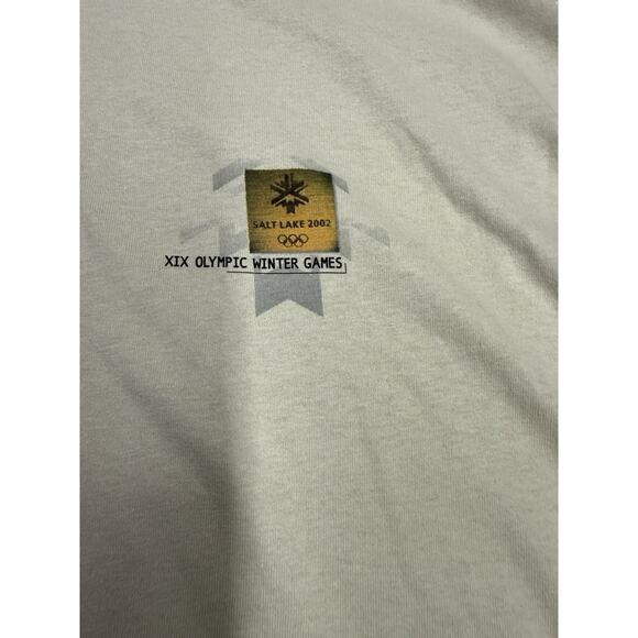 Vintage 2002 Salt Lake City Olympics Winter Games Men's T-Shirt Size XL -beige - Picture 9 of 9